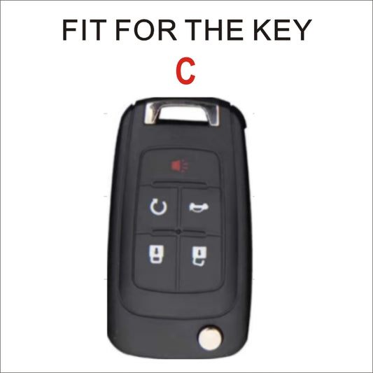 Soft TPU Key Case Cover For Chevrolet/Chevy/GMC/Buick(Key No.C)