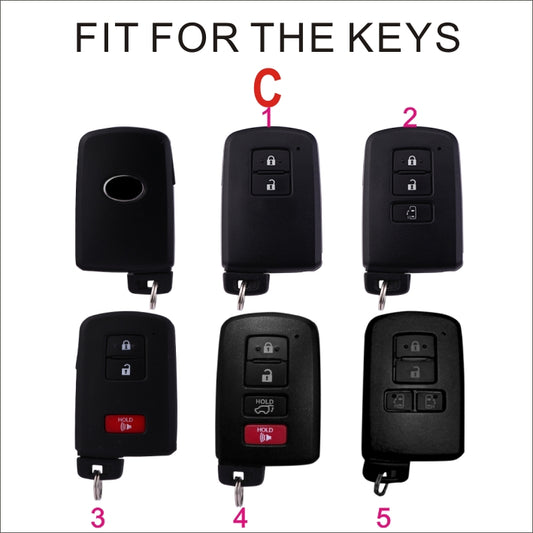 Soft TPU Key Case Cover For Toyota(Key No.C)