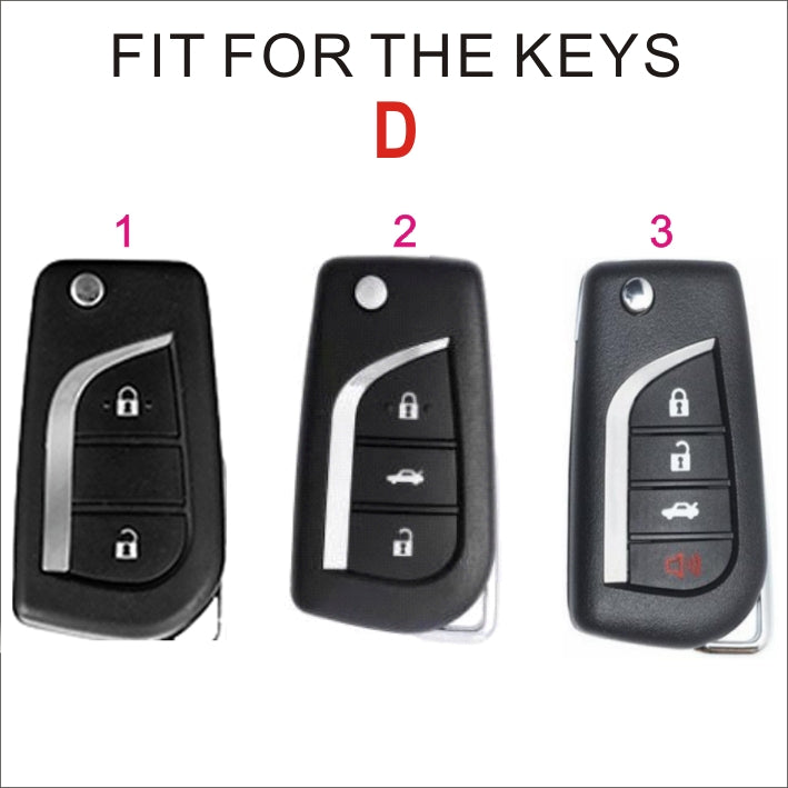 Soft TPU Key Case Cover For Toyota(Key No.D)