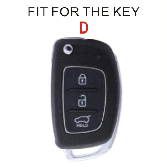 Soft TPU Key Case Cover For Hyundai(Key No.D)