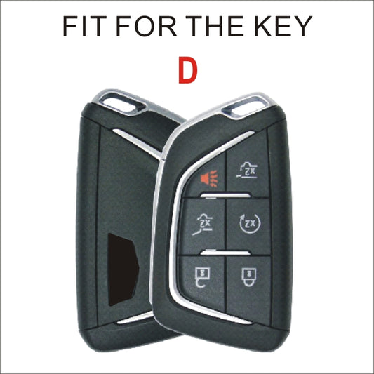 Soft TPU Key Case Cover For Cadillac(Key No.D)