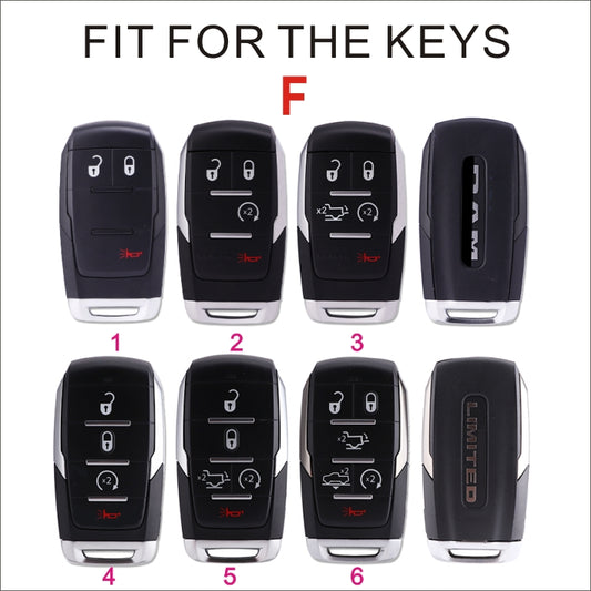 Soft TPU Key Case Cover For Jeep/Dodge/Chrysler(Key No.F)