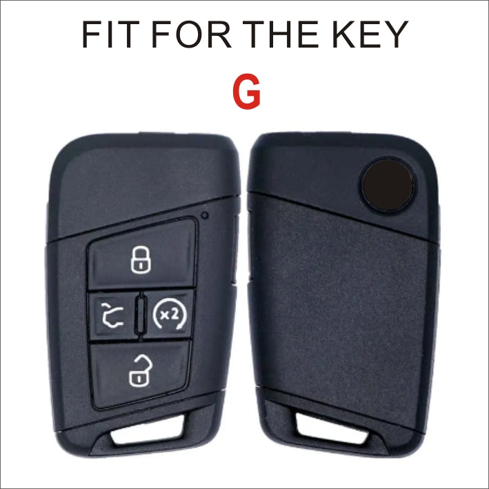 Soft TPU Key Case Cover For Volkswagen(Key No.G)