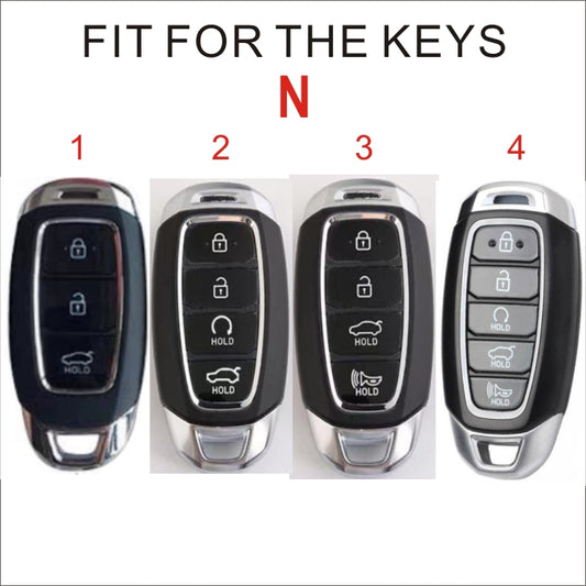 Soft TPU Key Case Cover For Hyundai(Key No.N)