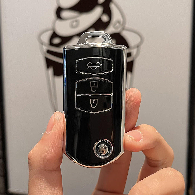 Soft TPU Key Case Cover For Mazda(Key No.D)