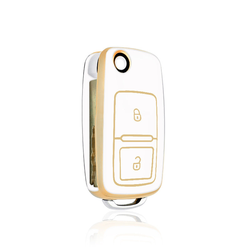 Soft TPU Key Case Cover For Volkswagen(Key No.A)
