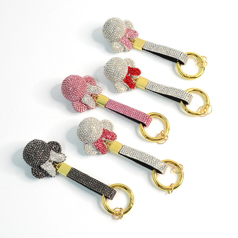 Sparkly Cute Minnie Keychains with Rhinestone