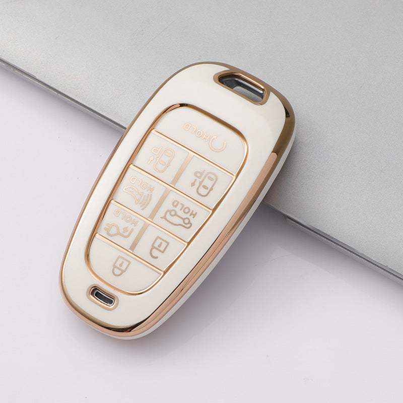 Soft TPU Key Case Cover For Hyundai(Key No.M)