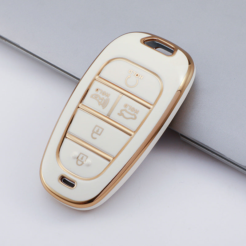 Soft TPU Key Case Cover For Hyundai(Key No.M)