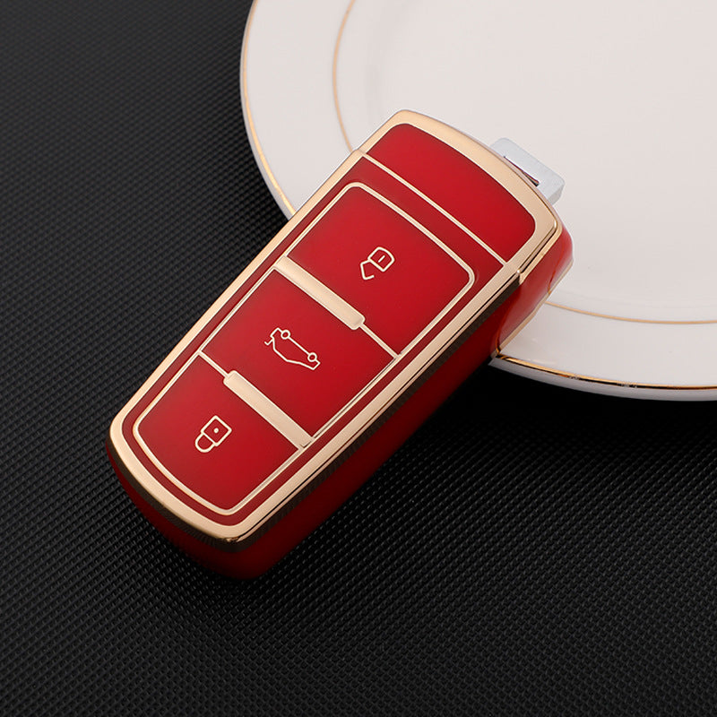 Soft TPU Key Case Cover For Volkswagen(Key No.H)